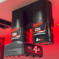 Milwaukee M12 double battery mount